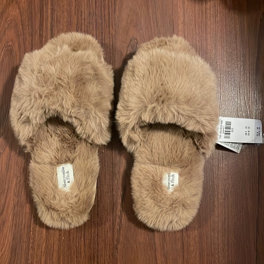Furry slippers